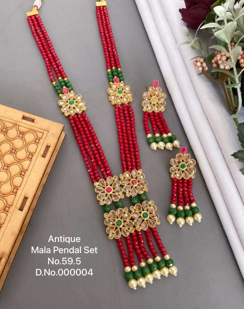 595 AN Designer Antique Mala Pendant Wholesale Price In Surat
